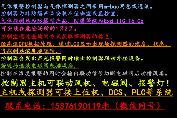 噴漆房油漆濃度報警裝置