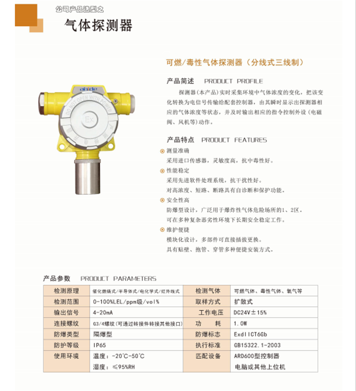 ARD320燃氣報警器